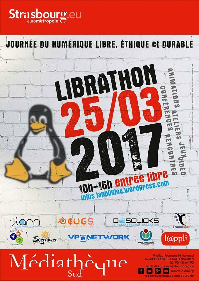 [ÉVÉNEMENT] Librathon 2017 : la journée du numérique libre, éthique et durable
