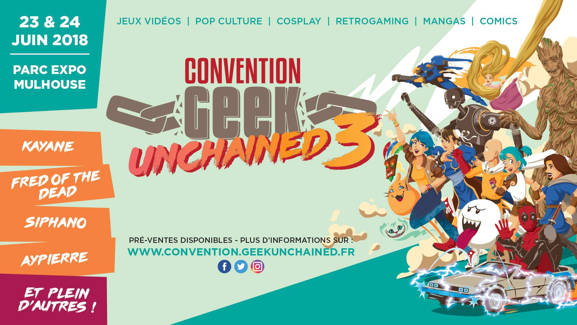 [ÉVÉNEMENT] Convention Geek Unchained 3